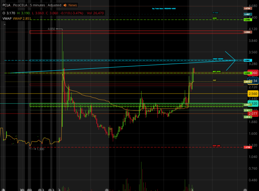 PCLA continuation planning map with target and risk levels